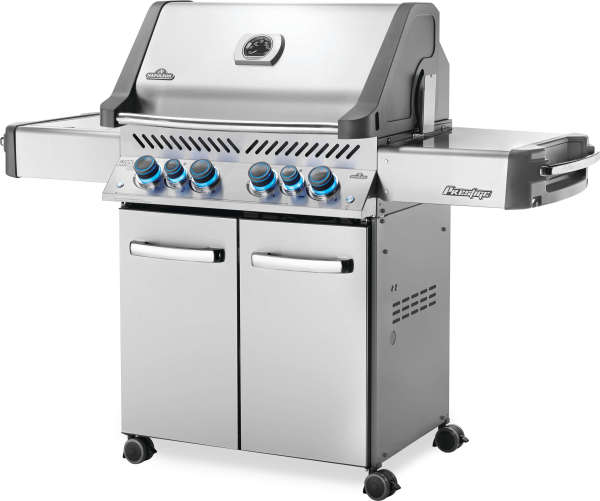Prestige® 500 Propane Gas Grill with Infrared Side and Rear Burners, Stainless Steel