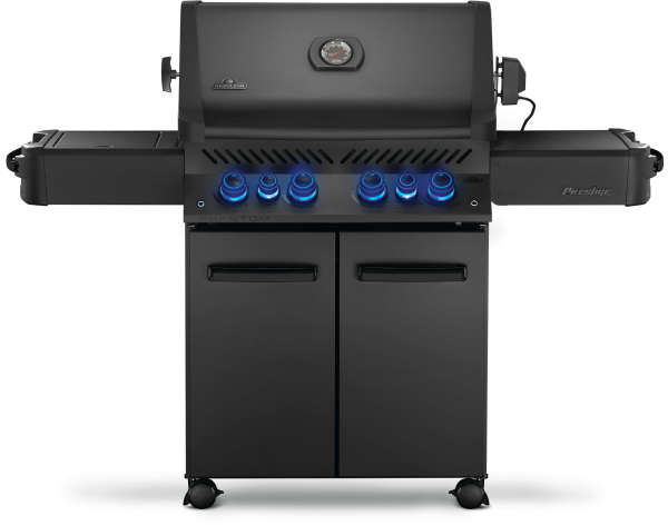 Black BBQ with Blue Buttons