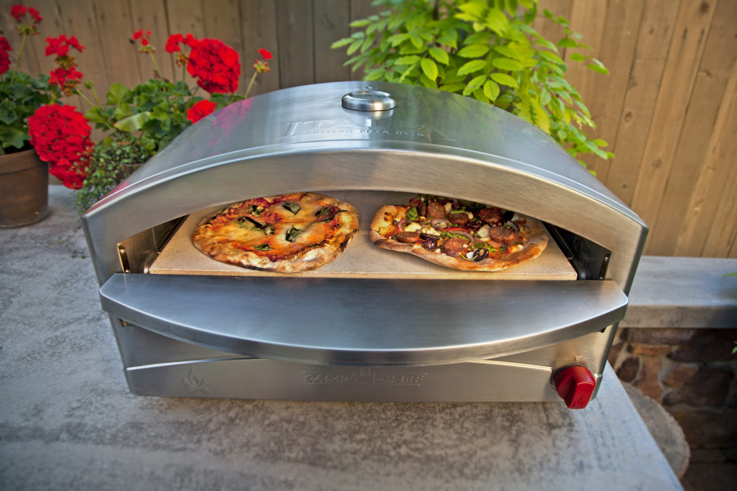 Twin pizza oven counter top diss